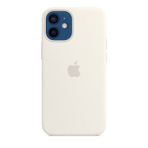 Силиконов калъф за Apple iPhone 12 mini - бял
