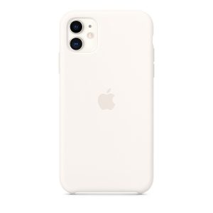 Силиконов калъф за Apple iPhone 11 - бял