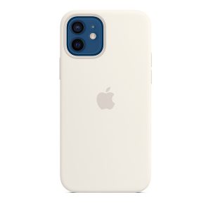 Силиконов калъф за Apple iPhone 12 и 12 Pro - бял