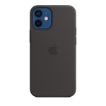 Силиконов калъф за iPhone 12 mini - черен