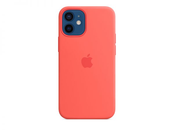 Силиконов калъф за Apple iPhone 12 mini - розов цитрус