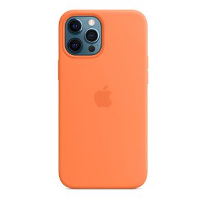 Силиконов калъф за Apple iPhone 12 Pro Max - оранжев