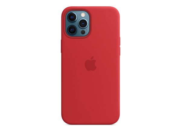 Силиконов калъф за Apple iPhone 12 Pro Max - червен