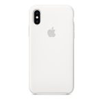 Силиконов калъф за iPhone Xs - бял