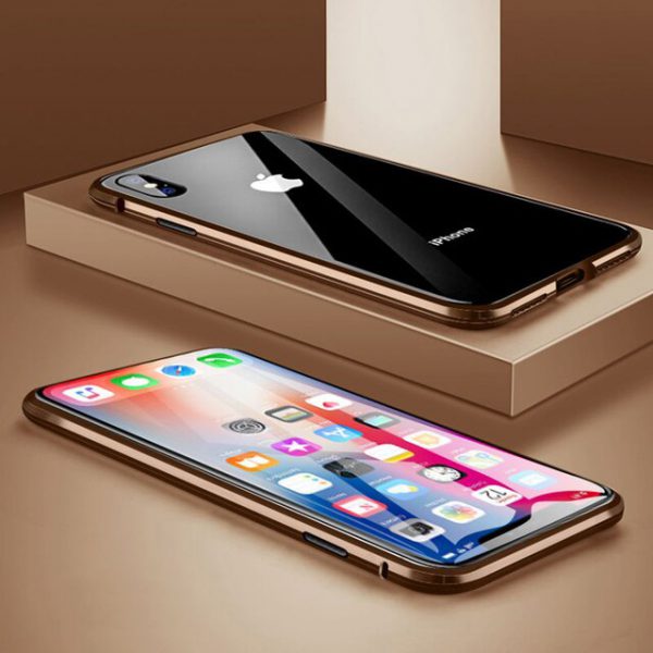 Калъф с магнитно затваряне за iPhone 14 Pro Max златен премиум