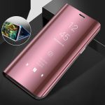 Лъскав огледален калъф за Samsung Galaxy S22 Ultra 5G - розов