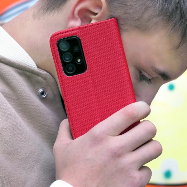 Калъф тефтер за Xiaomi Mi 10T Lite 5G червен телефон