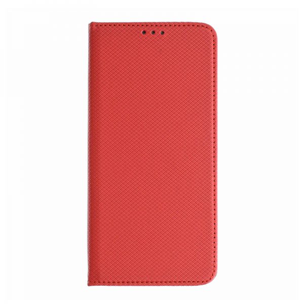 Калъф тефтер за Xiaomi Redmi Note 10 червен отпред