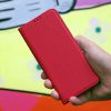 Калъф тефтер за Xiaomi Redmi Note 10S червен отпред 2