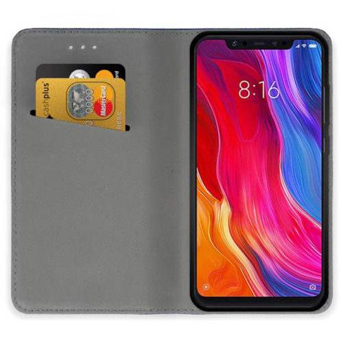 Калъф тефтер за Xiaomi Redmi Note 11 5G син отворен