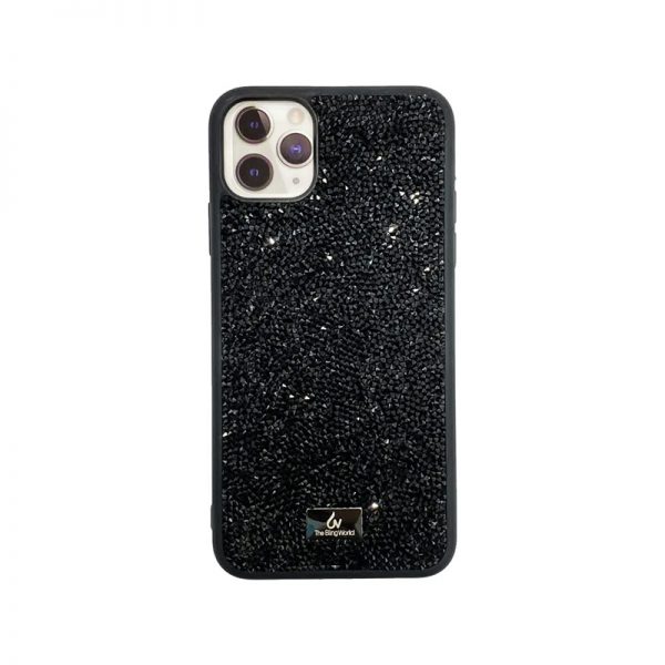 Оригинален калъф с черни кристали за iPhone 13 mini