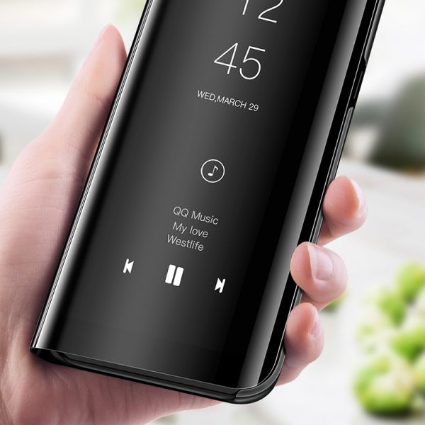 Огледален смарт калъф за Samsung Galaxy A11 черен дисплей