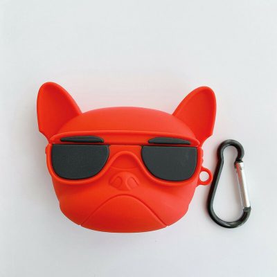 Калъф за airpods pro 2 червено куче с очила