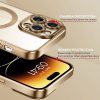 Прозрачен силиконов калъф за iPhone 14 Pro Max златен камера