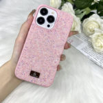 Оригинален калъф с кристали Swarovski за iPhone 14 Plus розов