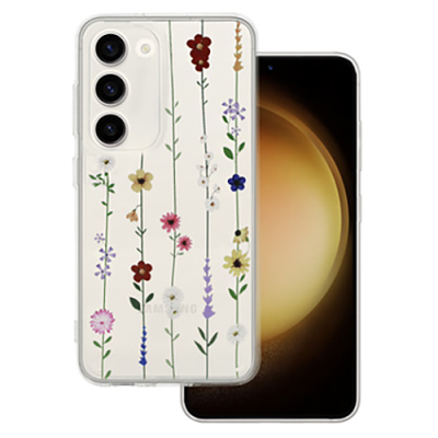 Силиконов калъф за Samsung A05s с шарка цветя