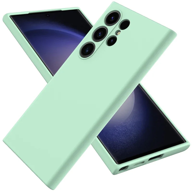 Силиконов НАНО калъф за Samsung Galaxy S24 Ultra зелен