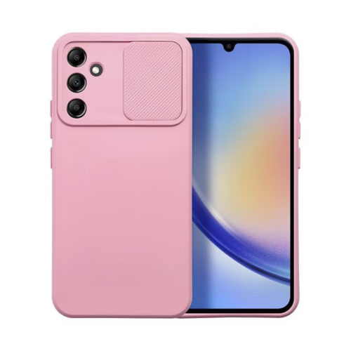 Калъф със защита на камерата за Samsung Galaxy A05s розов телефон