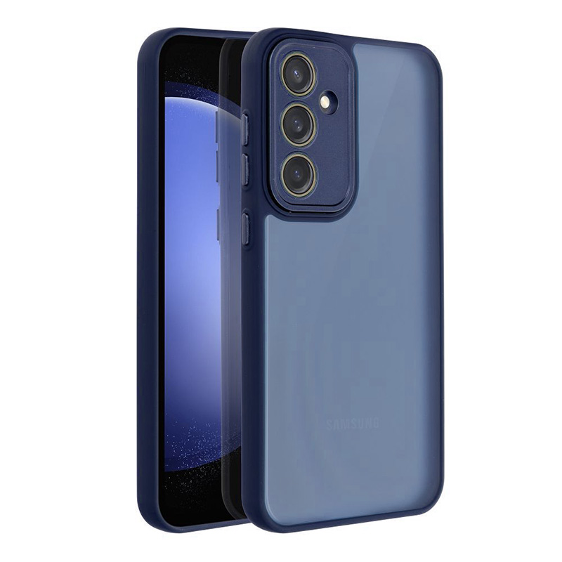Прозрачен силиконов калъф за Samsung Galaxy A05s син