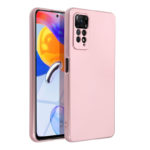 Силиконов калъф с метален отблясък за Xiaomi Redmi Note 12S розов гръб