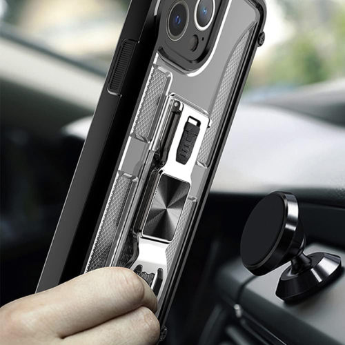 Удароустойчив калъф с магнитна стойка и отварачка за iPhone 12 Pro стойка