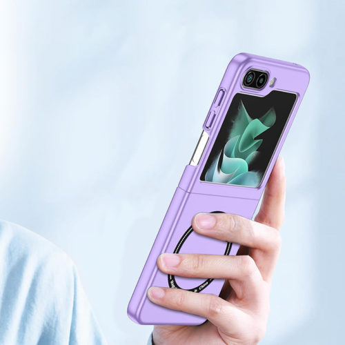 Калъф с MagSafe за Samsung Galaxy Z Flip 5 лилав гръб