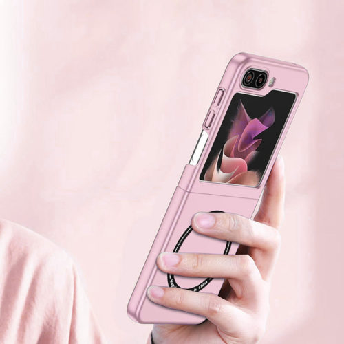 Калъф с MagSafe за Samsung Galaxy Z Flip 5 розов гръб