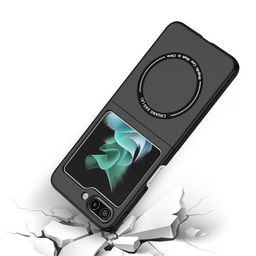 Калъф с MagSafe за Samsung Galaxy Z Flip 5 черен удароустойчив