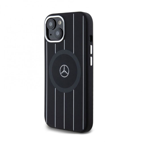 Оригинален калъф на Mercedes-Benz с Magsafe за iPhone 15 черен гръб