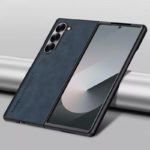 Оригинален кожен калъф за Samsung Galaxy Z Fold 6 син