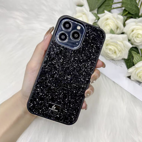 Оригинален калъф с кристали Swarovski за iPhone 16 черен