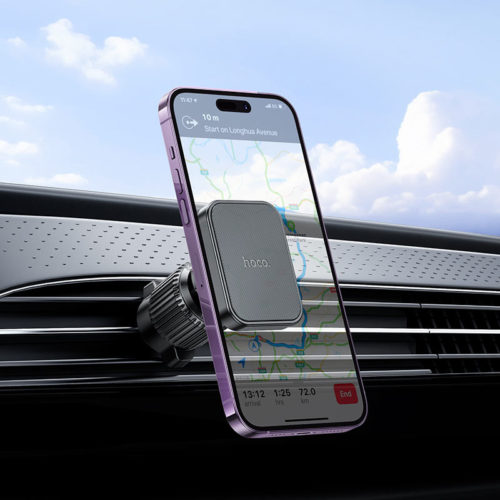 Магнитна стойка за парно на автомобил в действие вертикално