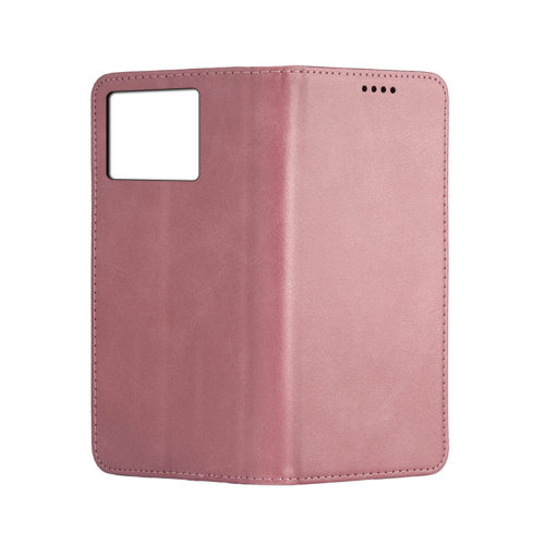 Кожен калъф с магнитен капак за Honor 200 Smart розов камера