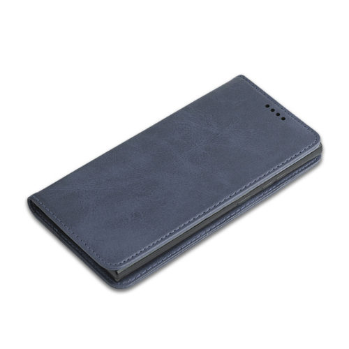 Кожен калъф с магнитен капак за Honor 200 Smart син телефон