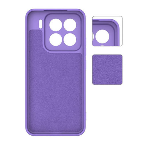 Силиконов калъф за Xiaomi 15 Pro лилав вътрешна мека част