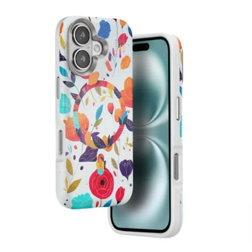 Оригинален калъф с цветя за iPhone 16