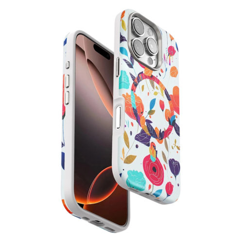 Оригинален калъф с цветя за iPhone 16 Pro Max