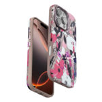 Оригинален калъф с цветя за iPhone 16 Pro Max тъмен