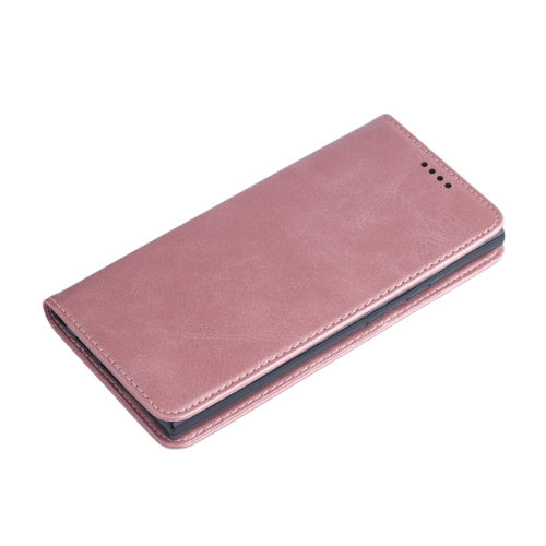 Кожен калъф с магнитен капак за Honor X8b розов телефон