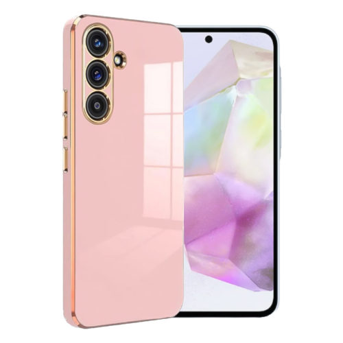 Лъскав калъф за Samsung Galaxy A36 розов