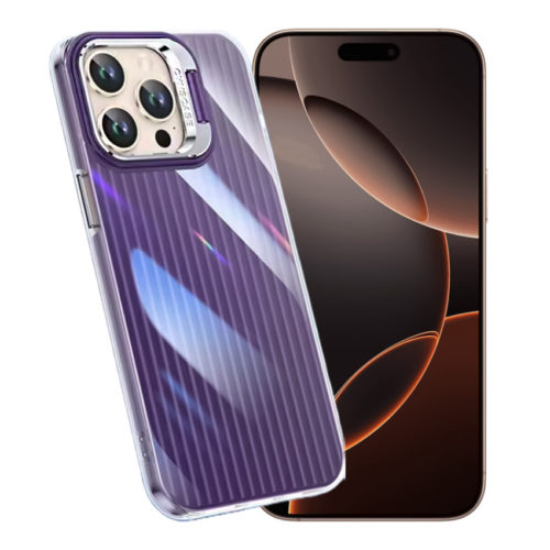 Оригинален калъф със стойка за iPhone 16 Pro Max лилав