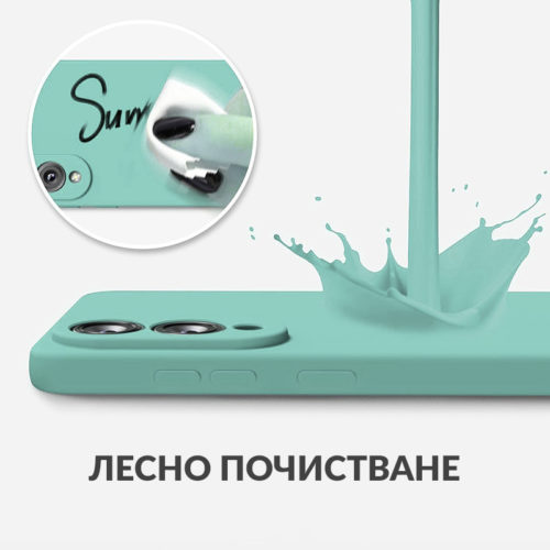 Силиконов калъф за Samsung Galaxy S25 Edge тифани лесно почистване