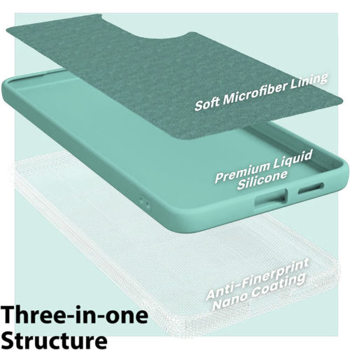 Силиконов калъф за Samsung Galaxy S25 Edge тифани микрофибър