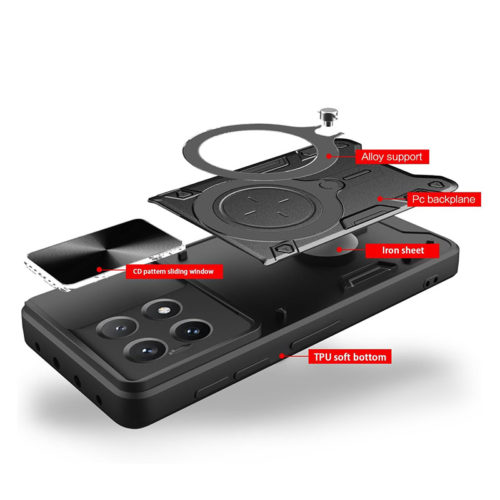 Удароустойчив калъф с пръстен за Honor X8B устройство