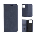 Кожен калъф с магнитен капак за Honor 400 Lite син