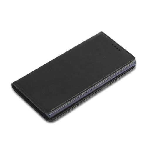 Кожен калъф с магнитен капак за Honor 400 Pro черен телефон