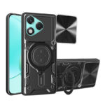 Удароустойчив калъф с пръстен за Honor 400 Lite черен