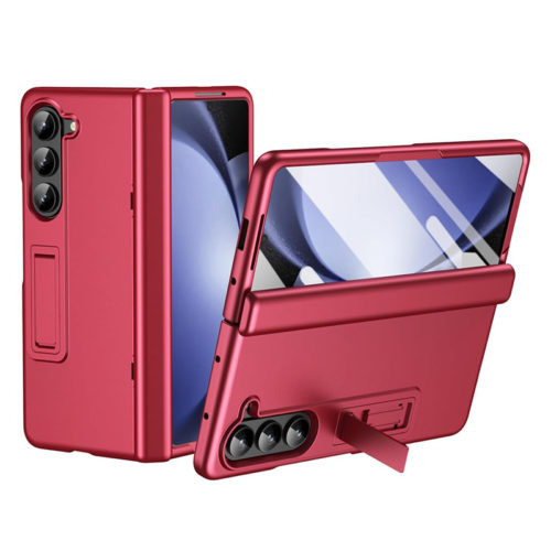 Калъф със защита на пантите за Samsung Galaxy Z Fold 4 червен