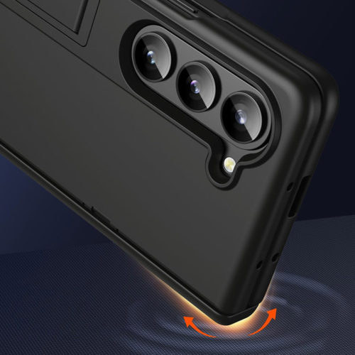 Калъф със защита на пантите за Samsung Galaxy Z Fold 4 черен защита от падане