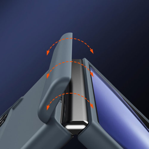 Калъф със защита на пантите за Samsung Galaxy Z Fold 5 сив ефективна защита